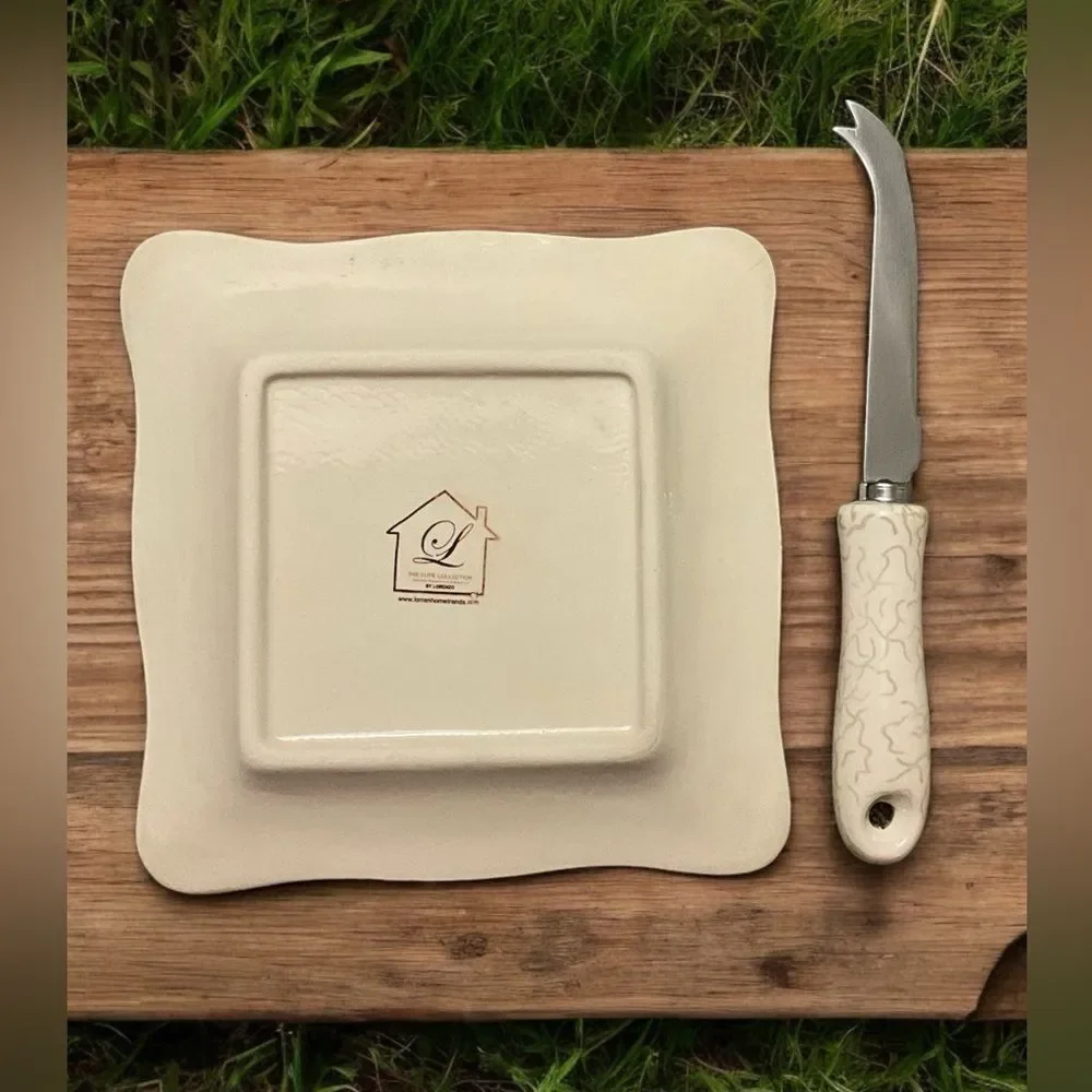 VTG Loren Home Trends Ceramic Charcuterie Plate Elite Collection by Lorenzo
